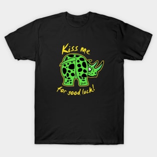 Kiss My Lime Spotted Rhino for Good Luck T-Shirt